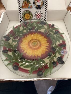 Peggy Karr Glass Tuscony plate